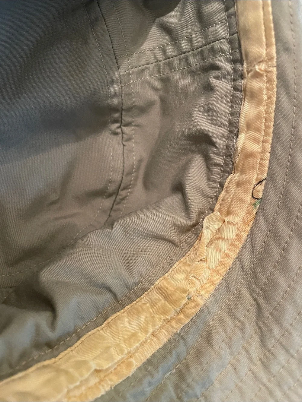 Vintage Mighty-Mac Khaki Bucket Hat with Trim Size M Made in USA